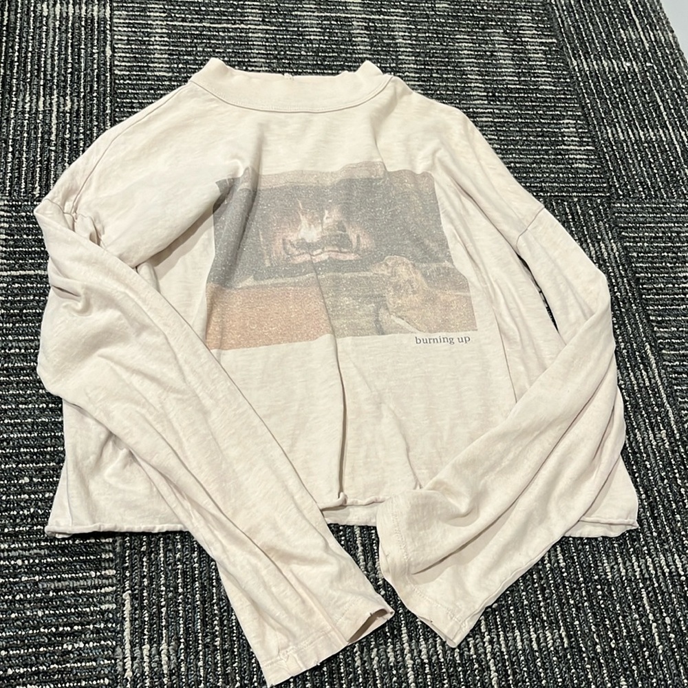 Cute American eagle mockneck crop top long sleeve